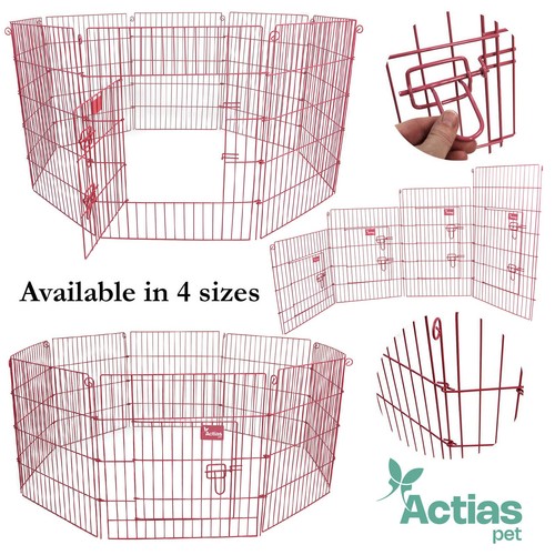 Pink pet dog pen - pink, rabbit