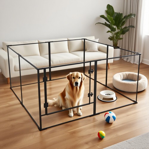 Tall acrylic dog - tall, playpen