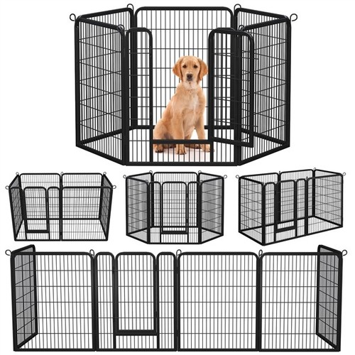 6pcs metal dog playpen - metal,