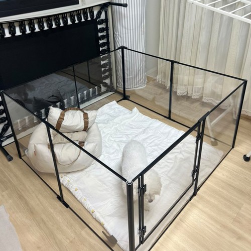 Acrylic dog playpen clear - acrylic,