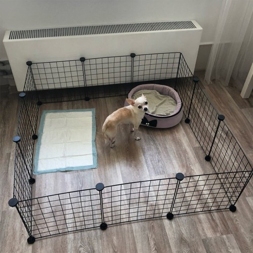 Panels pet fence diy puppy - 12,