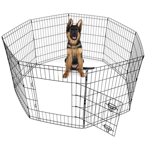 Metal dog playpen foldable - metal,