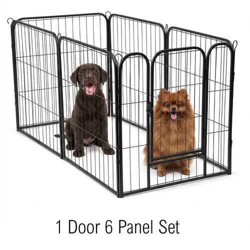 Metal dog playpen foldable - metal,