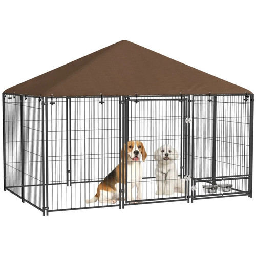 Pawhut outdoor dog kennel - dog,