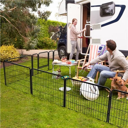 Metal dog playpen - metal, 8