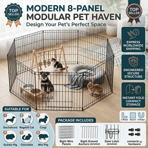 Dog pet pen panel puppy - pet,