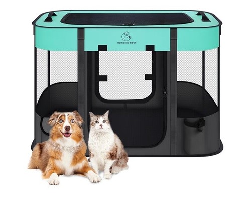 Foldable pet playpen portable - foldable, playpen,